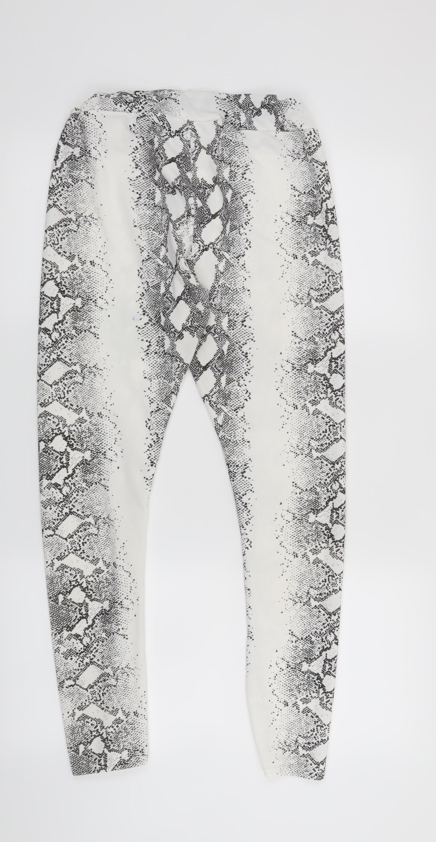 PARISIAN Womens White Animal Print  Jegging Leggings Size 12 L25 in