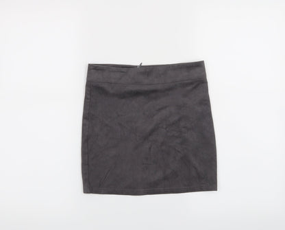 New Look Girls Grey   A-Line Skirt Size 9 Years