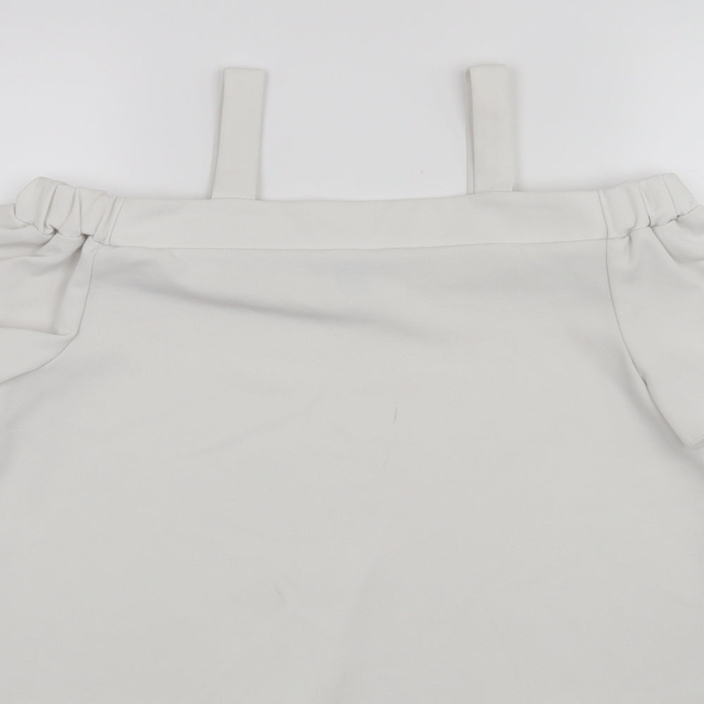 Primark Girls White   Cropped Tank Size 11-12 Years
