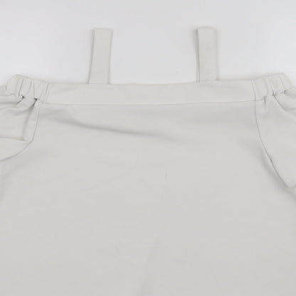 Primark Girls White   Cropped Tank Size 11-12 Years