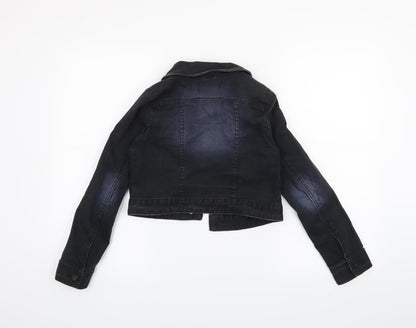 H&M Girls Black   Jacket  Size 11 Years