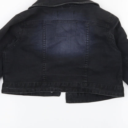 H&M Girls Black   Jacket  Size 11 Years