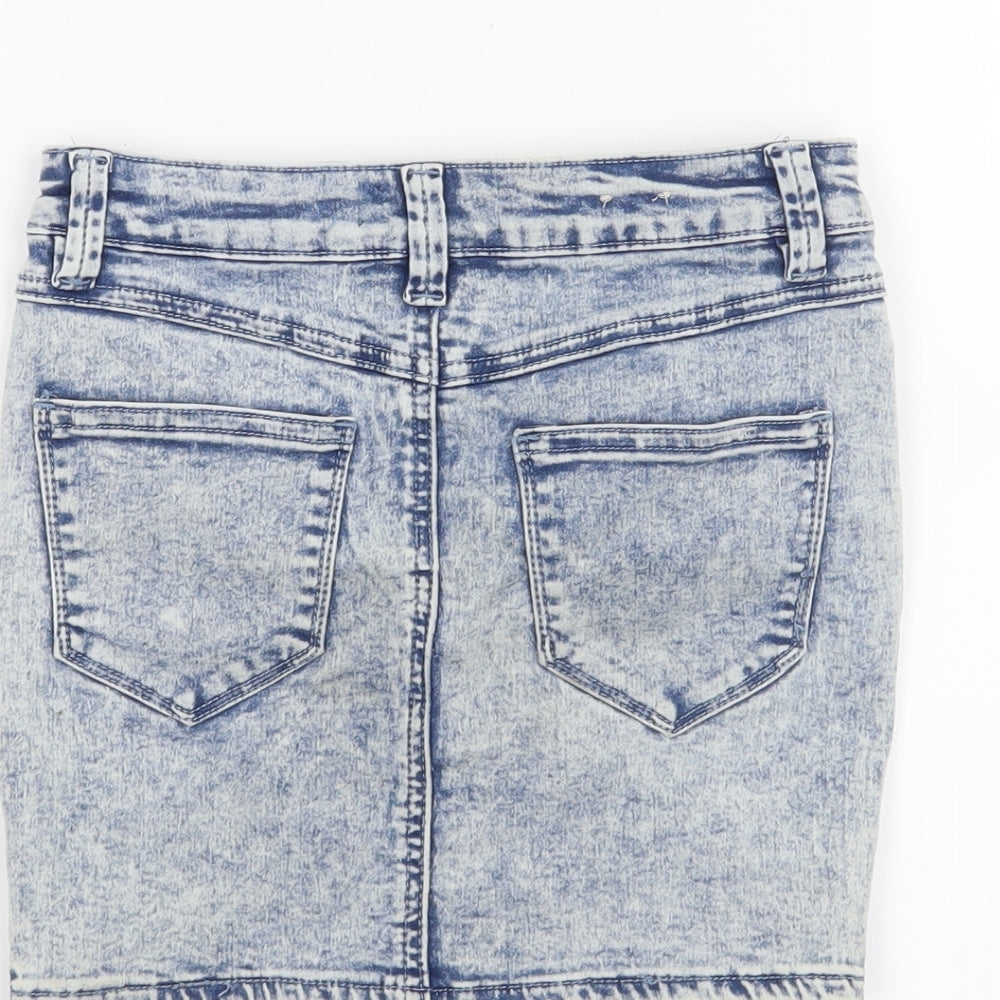 New Look Girls Blue   A-Line Skirt Size 9 Years