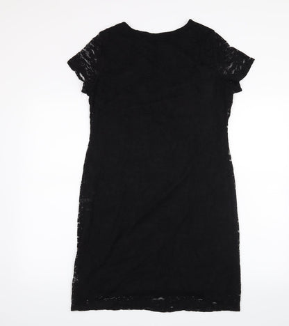 Innocence Womens Black Floral  A-Line  Size 10