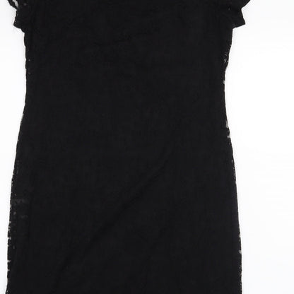 Innocence Womens Black Floral  A-Line  Size 10