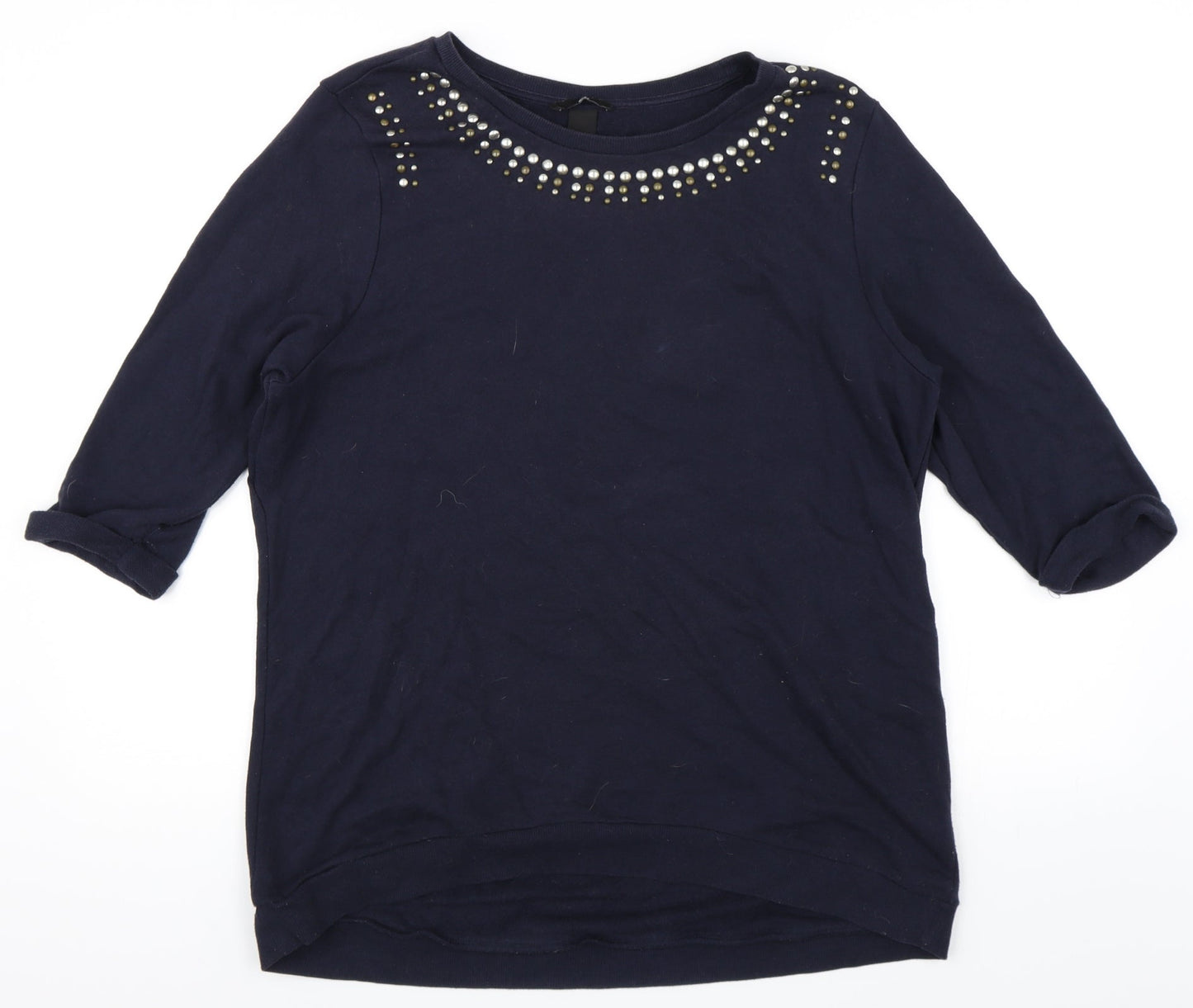 H&M Womens Blue   Pullover Sweatshirt Size L