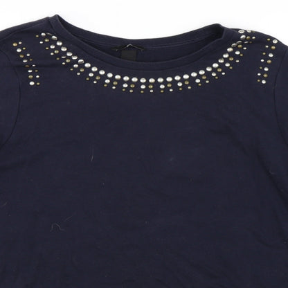 H&M Womens Blue   Pullover Sweatshirt Size L