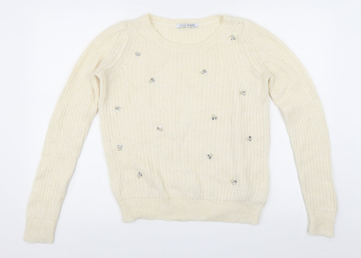 NEXT Womens White   Pullover Jumper Size 8