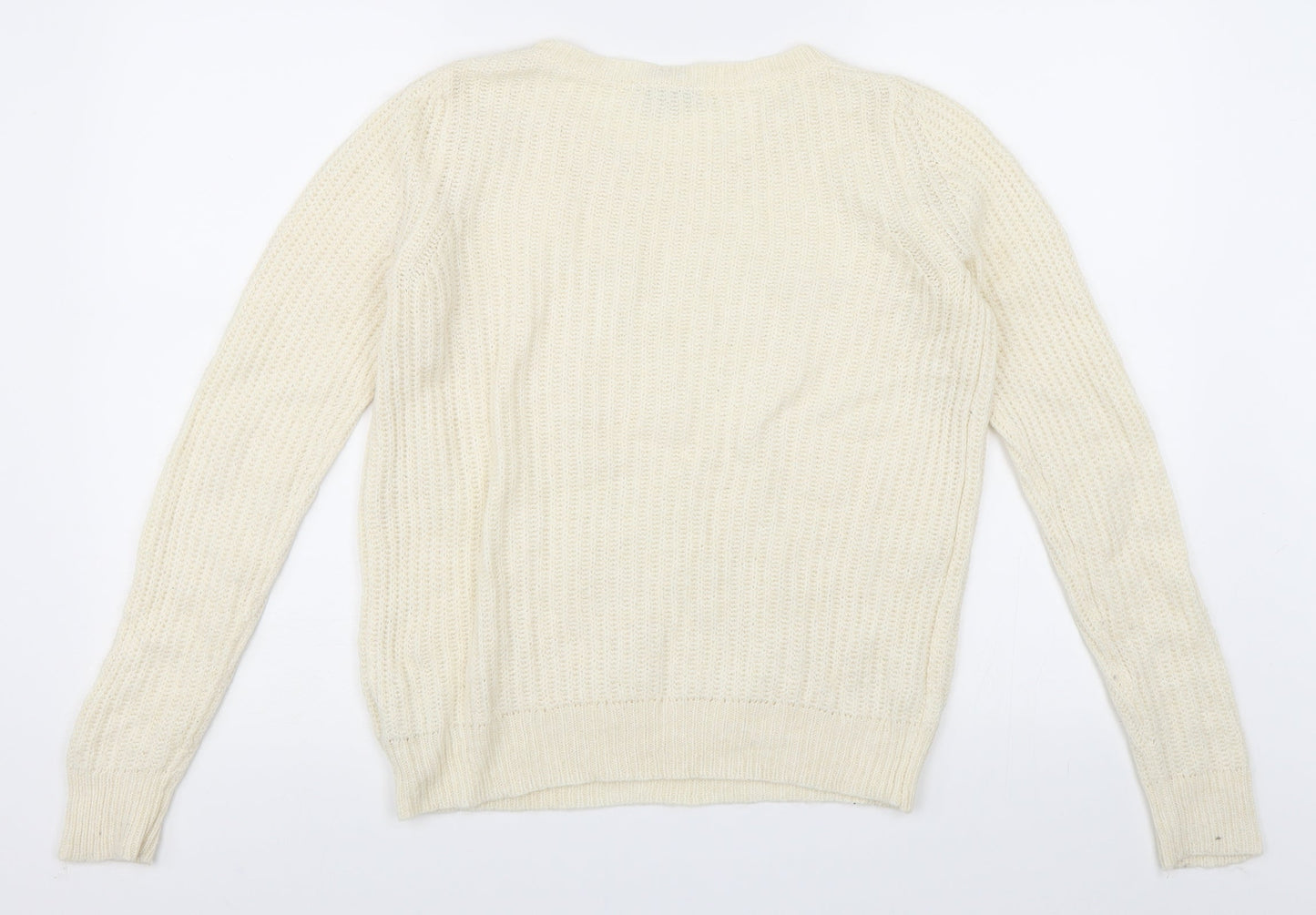 NEXT Womens White   Pullover Jumper Size 8