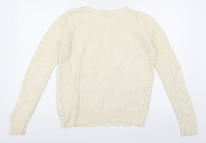NEXT Womens White   Pullover Jumper Size 8