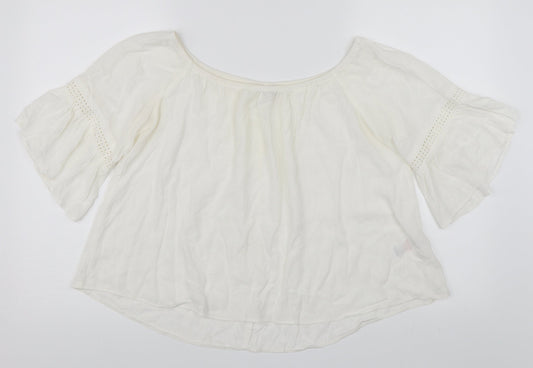 Miss Selfridge Womens White   Basic Blouse Size 12
