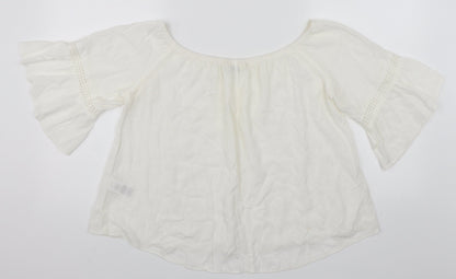 Miss Selfridge Womens White   Basic Blouse Size 12