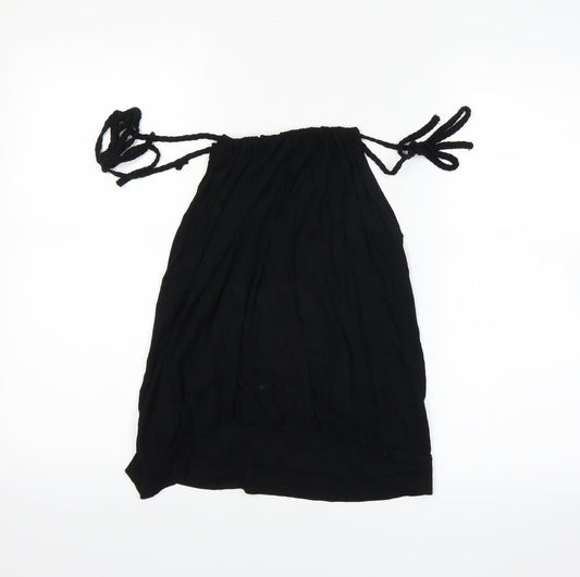 Womens UK Size 14 Atmosphere Black Basic T-Shirt