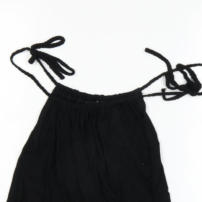 Womens UK Size 14 Atmosphere Black Basic T-Shirt
