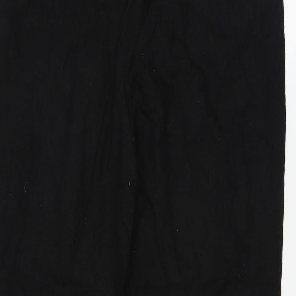 Womens UK Size 10 Papaya Regular Fit  Black Trousers