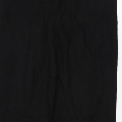 Womens UK Size 10 Papaya Regular Fit  Black Trousers