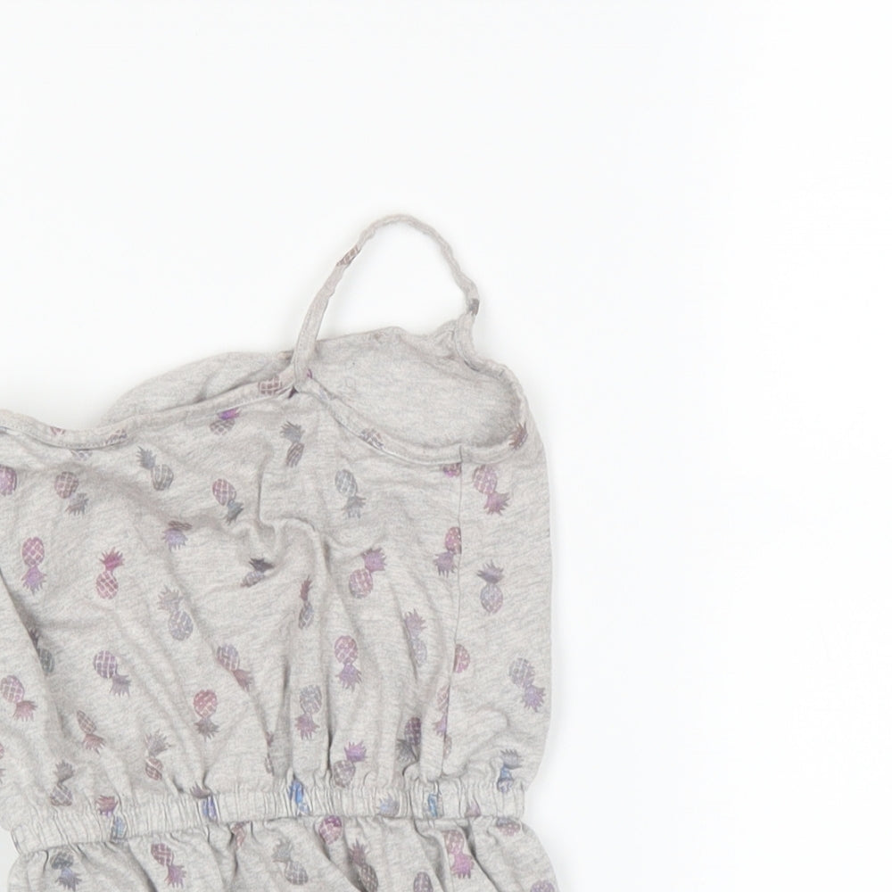 F&F Girls Grey   Bodysuit One-Piece Size 2-3 Years