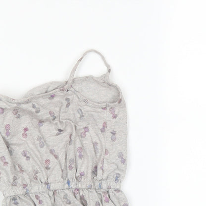 F&F Girls Grey   Bodysuit One-Piece Size 2-3 Years