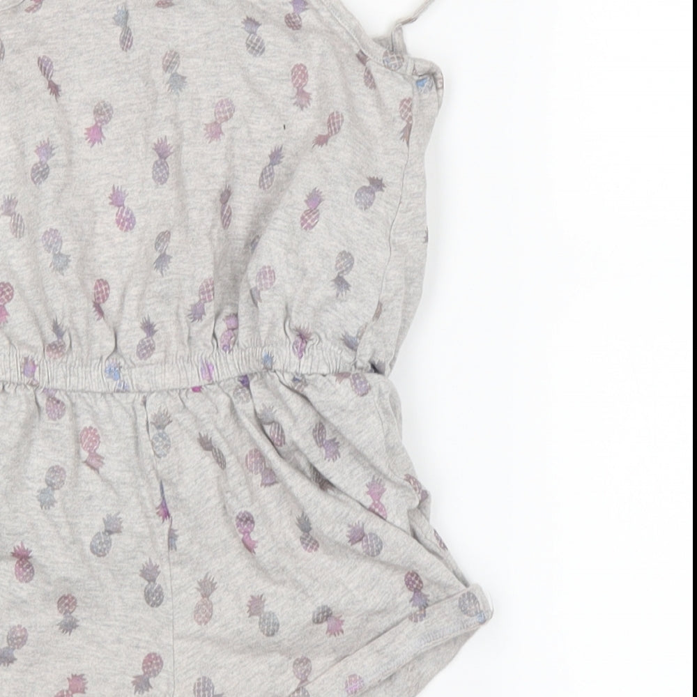 F&F Girls Grey   Bodysuit One-Piece Size 2-3 Years