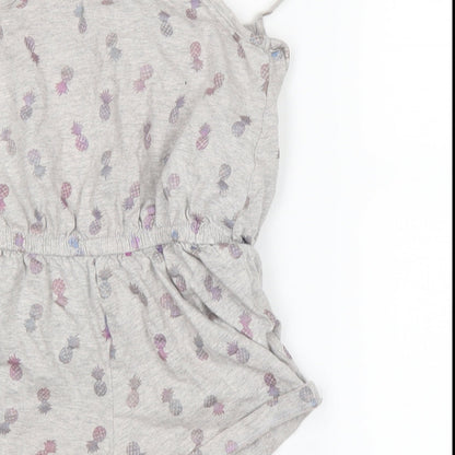 F&F Girls Grey   Bodysuit One-Piece Size 2-3 Years