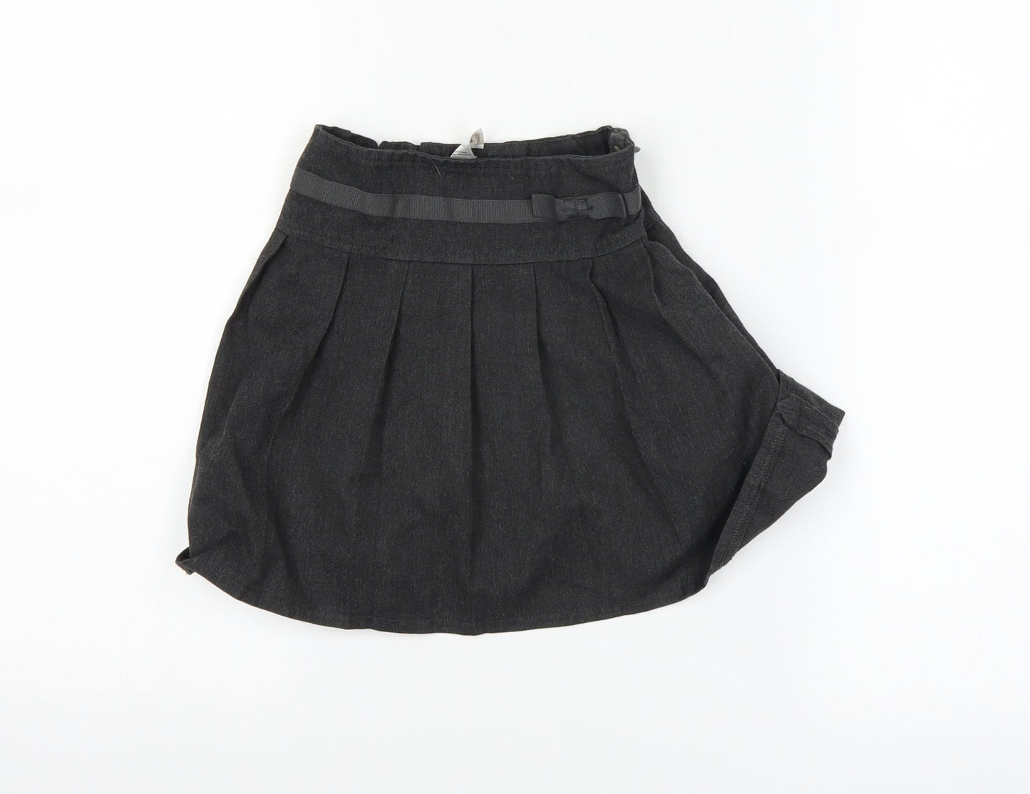 TU Girls Grey   Pleated Skirt Size 4 Years