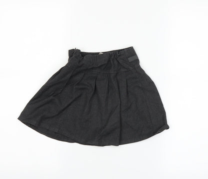TU Girls Grey   Pleated Skirt Size 4 Years