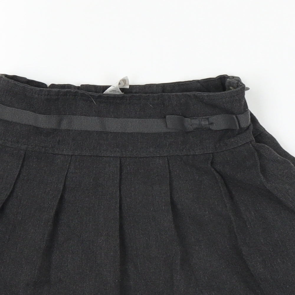 TU Girls Grey   Pleated Skirt Size 4 Years