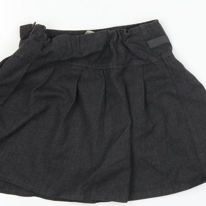 TU Girls Grey   Pleated Skirt Size 4 Years