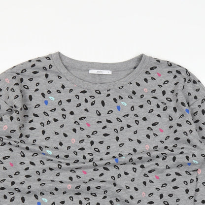 Womens UK Size S EDC Grey Basic T-Shirt