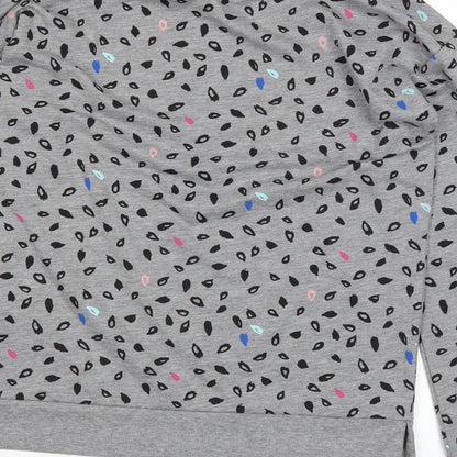 Womens UK Size S EDC Grey Basic T-Shirt