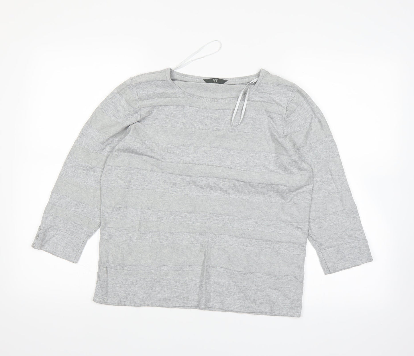 BHS Womens Grey   Basic T-Shirt Size 16