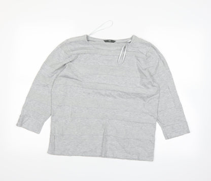 BHS Womens Grey   Basic T-Shirt Size 16