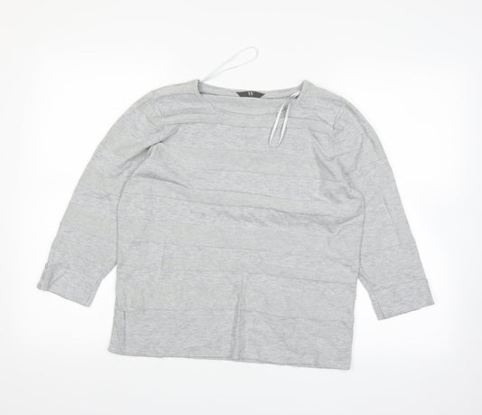 BHS Womens Grey   Basic T-Shirt Size 16