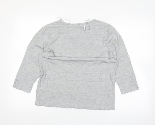 BHS Womens Grey   Basic T-Shirt Size 16