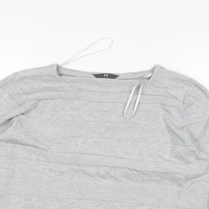 BHS Womens Grey   Basic T-Shirt Size 16