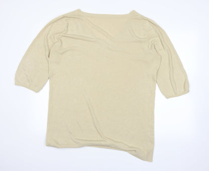 TRUE Womens Beige   Pullover Jumper Size 22
