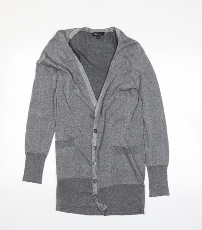 Internacionale Womens Grey   Cardigan Jumper Size 12