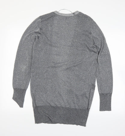 Internacionale Womens Grey   Cardigan Jumper Size 12