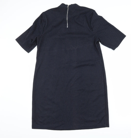 New Look Womens Blue Striped  Shift  Size 10
