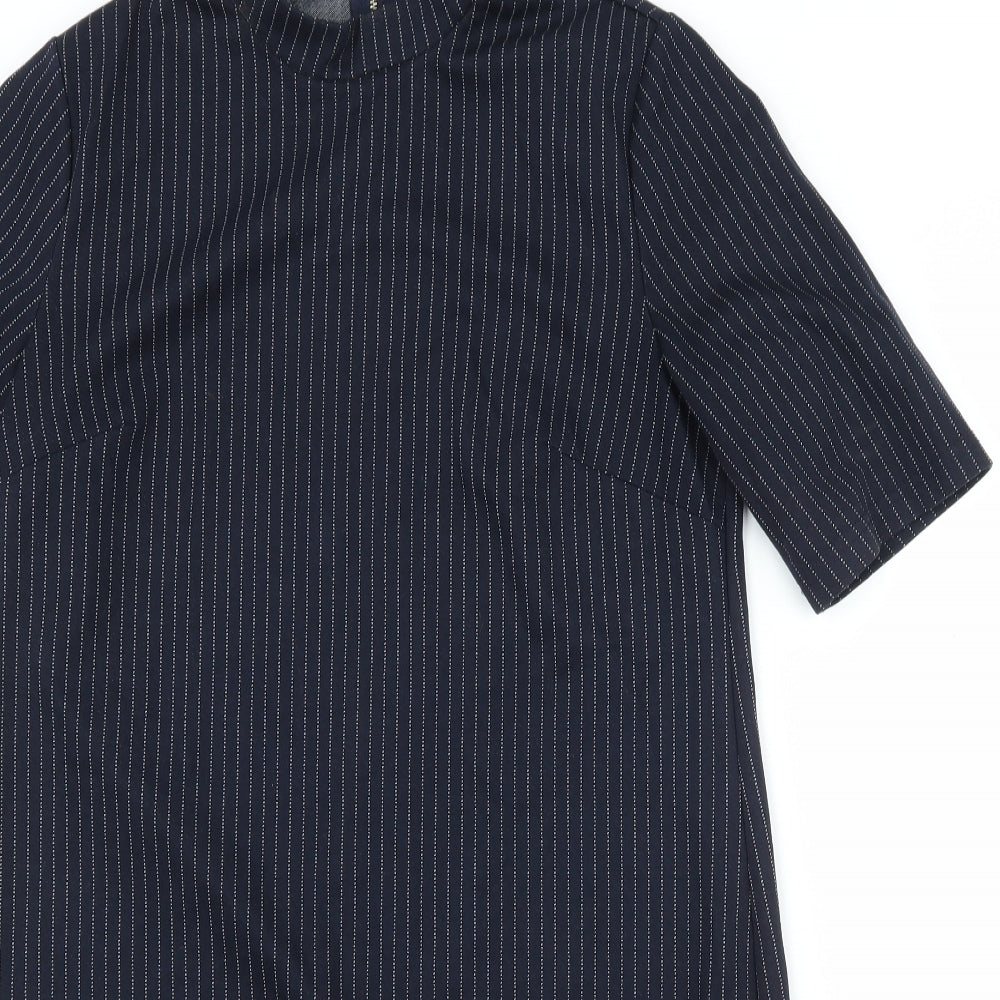 New Look Womens Blue Striped  Shift  Size 10
