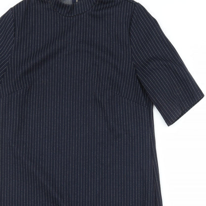 New Look Womens Blue Striped  Shift  Size 10