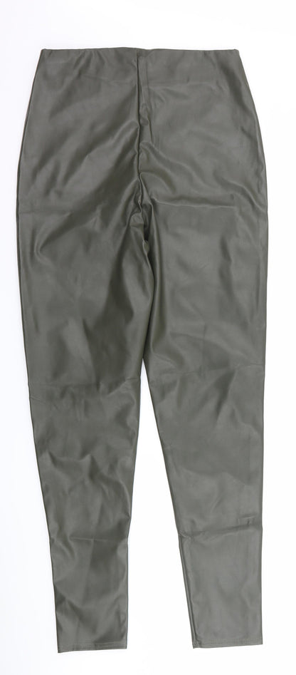 Womens UK Size 12 PRETTYLITTLETHING Regular Fit  Green Trousers