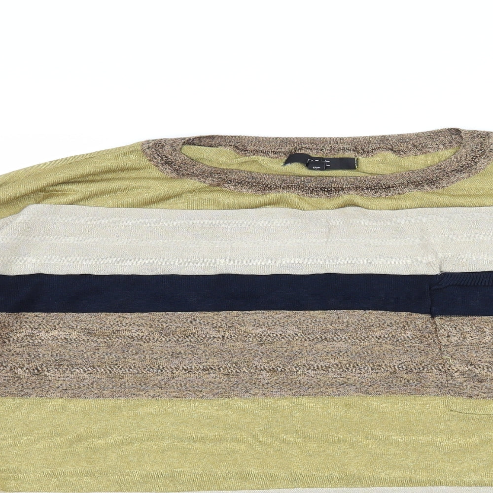 NEXT Womens Brown Striped  Pullover Jumper Size 16