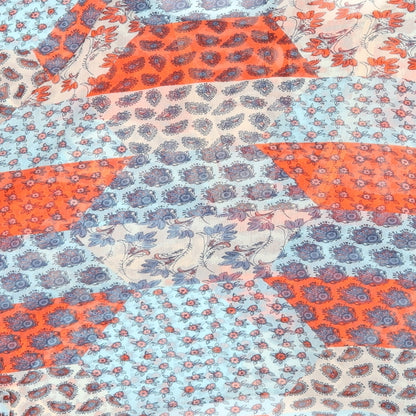 Papaya Womens Blue Floral  Basic Blouse Size 14