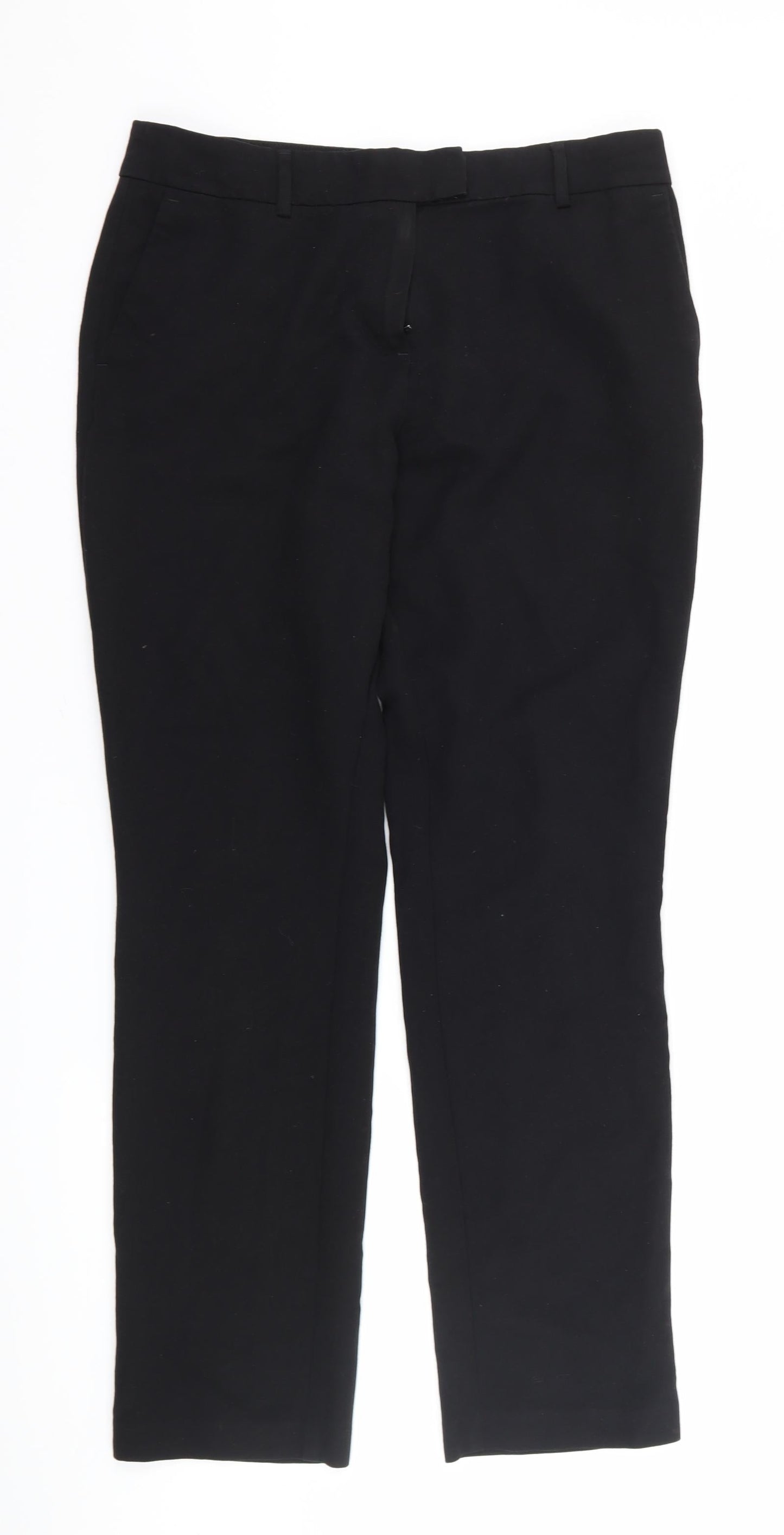 Womens UK Size 10 Papaya Regular Fit  Black Trousers