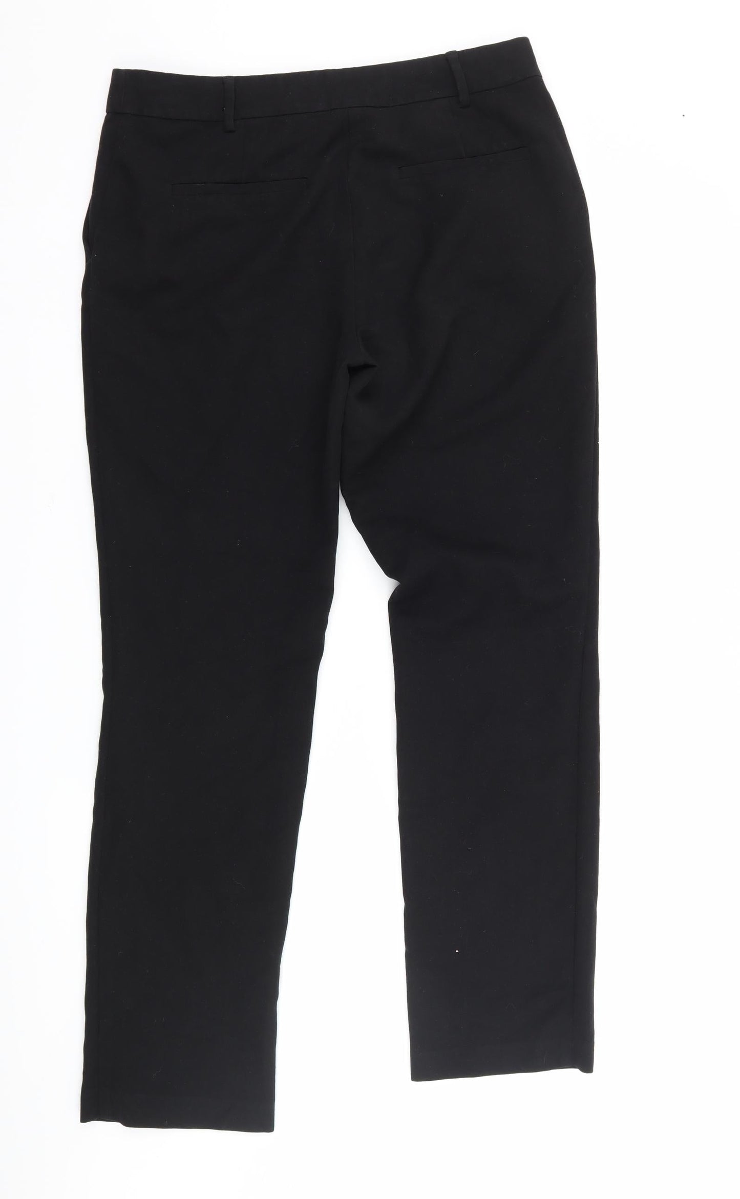 Womens UK Size 10 Papaya Regular Fit  Black Trousers