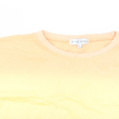 Womens UK Size 12 In the Style Orange Basic T-Shirt