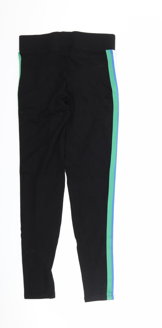 Womens UK Size 8 Marks and Spencer  Capri Black Leggings