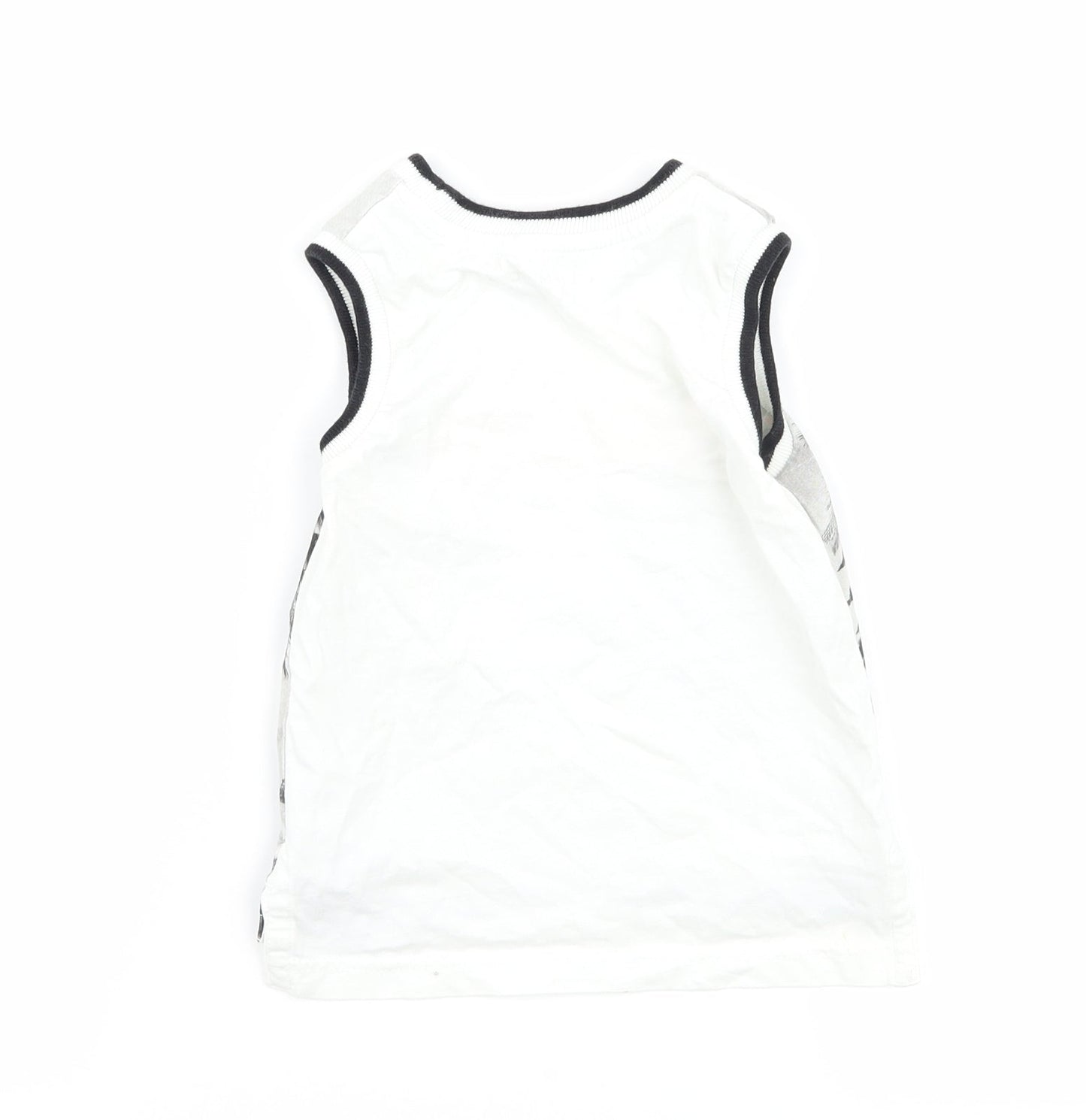Nutmeg Baby White   Basic Tank Size 18-24 Months  - graphic