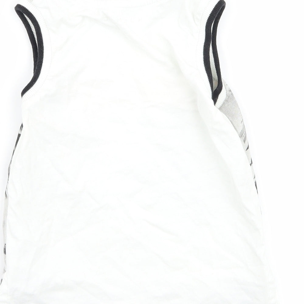 Nutmeg Baby White   Basic Tank Size 18-24 Months  - graphic